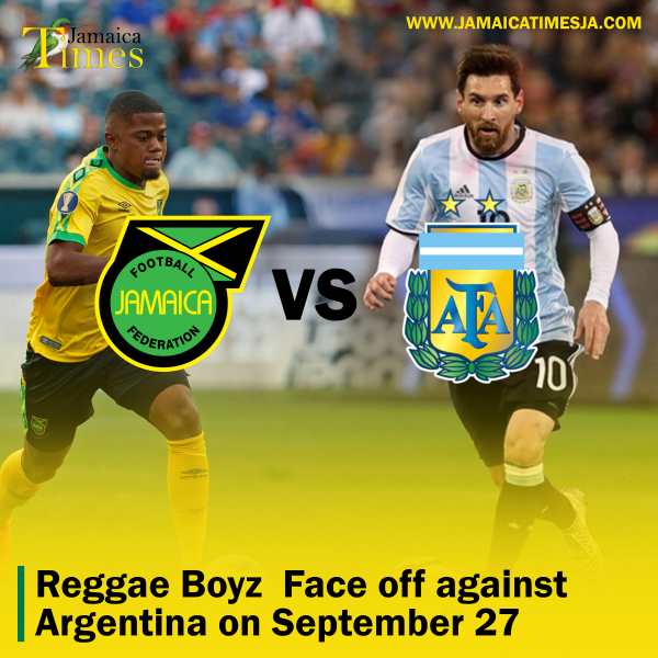 Reggae Boyz face off against Argentina on September 27