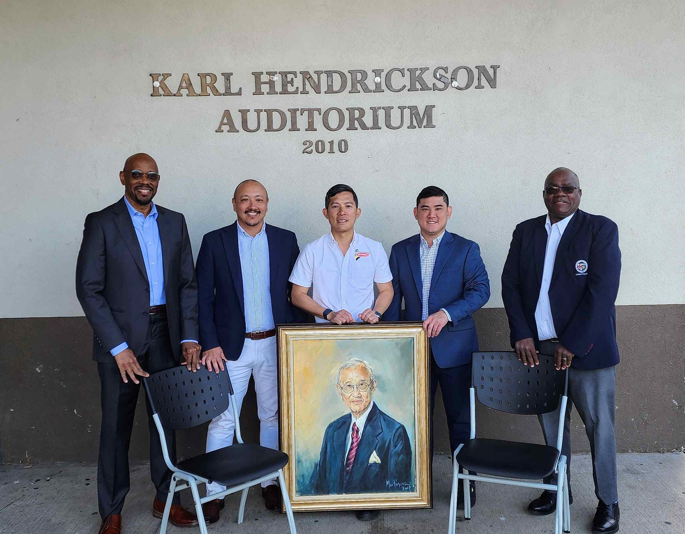 Hon. Karl Hendrickson Donates 1,600 Chairs to Jamaica College 