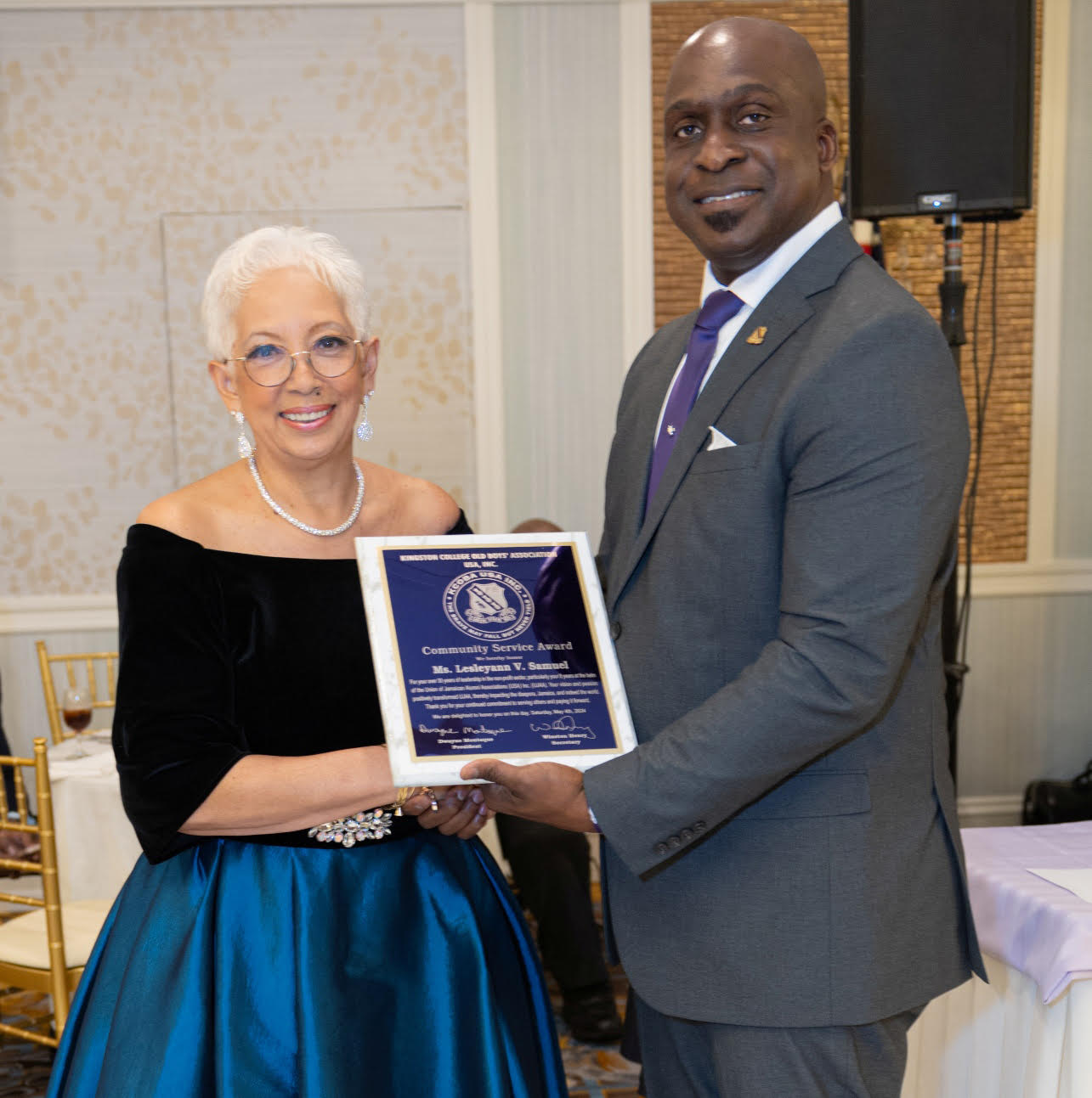  JAMAICAN BORN ENGINEER LESLEYANN SAMUEL CELEBRATES A LIFE OF COMMUNITY SERVICE WITH LATEST AWARD