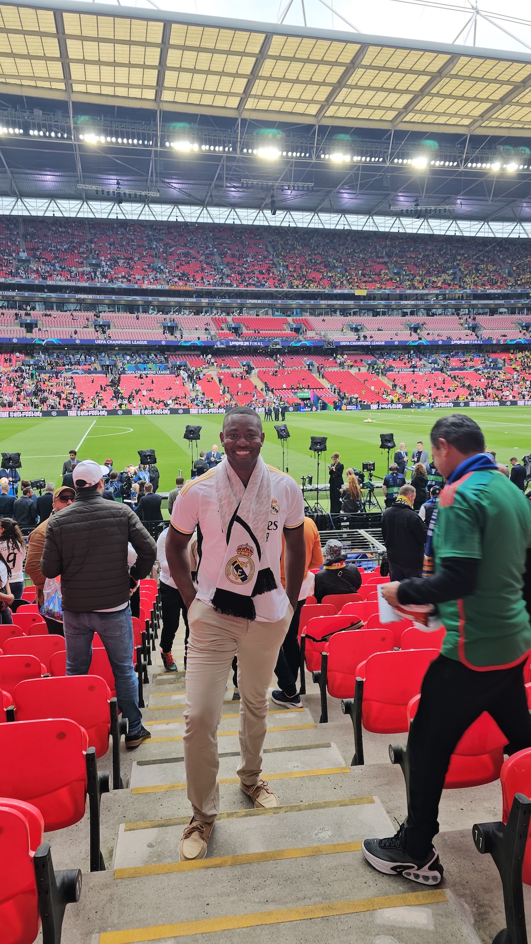 Lucky Football JustBet Fan gets first hand taste of UCL Finals 2024