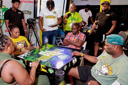 Domino devotees engage in friendly rivalry during the highly competitive Supreme Domino Master Series