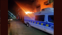 Residents set cop vehicle ablaze in Central Kingston after man shot dead by soldier